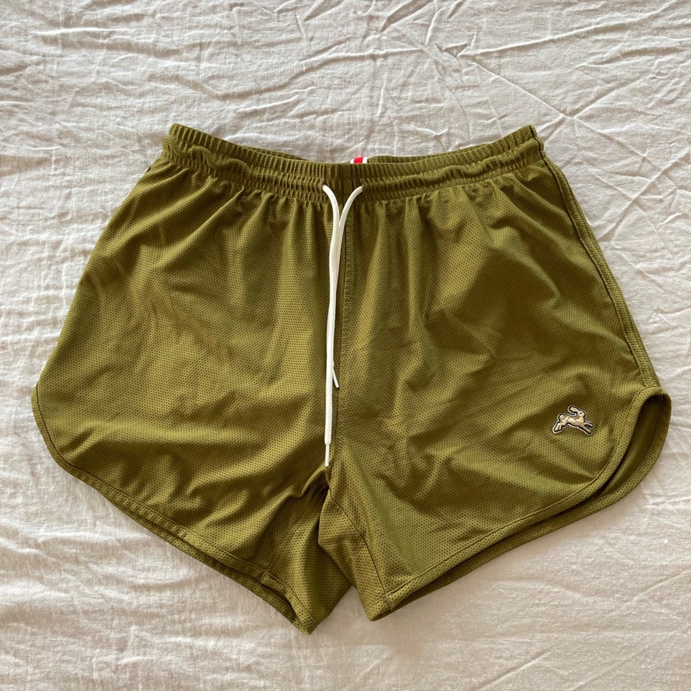 Tracksmith Van Cortlandt Grand Track Shorts Olive